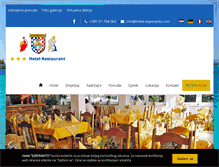 Tablet Screenshot of hotel-esperanto.com